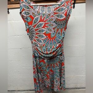 Colorful Paisley Print Dress